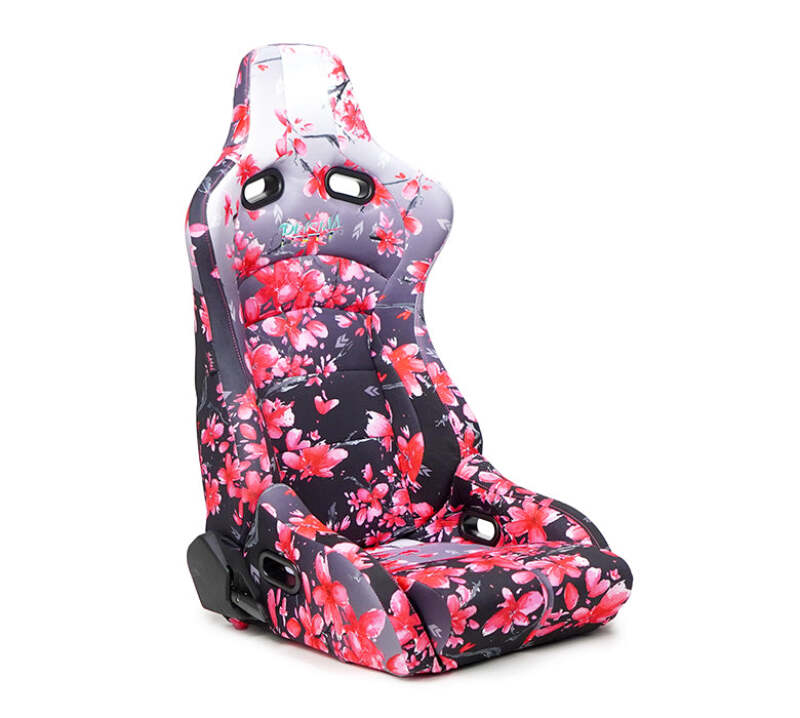 NRG Prisma Lab Reclinable Bucket Racing Seat - Pair (Sakura Print) - RSC-710 L/R-SAKURA