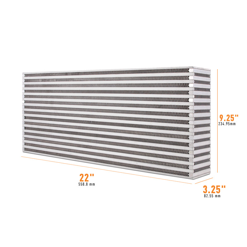 Mishimoto Universal Air-to-Air Intercooler Core - 22in / 9.25in / 3.25in - MMUIC-10