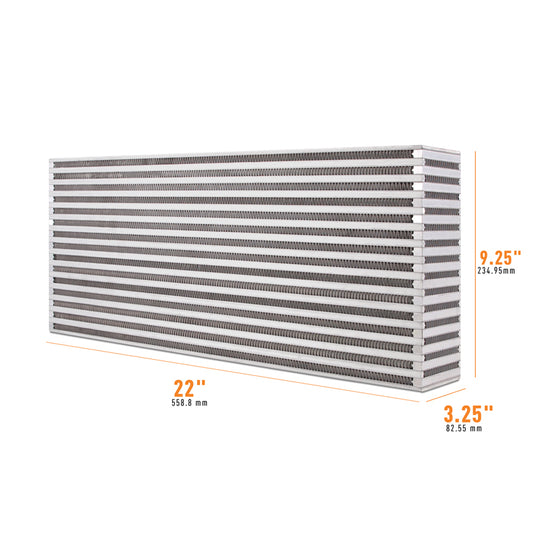 Mishimoto Universal Air-to-Air Intercooler Core - 22in / 9.25in / 3.25in - MMUIC-10