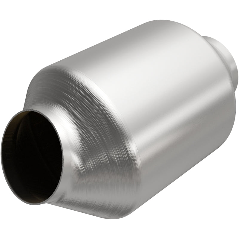 MagnaFlow Carb Compliant SS Univ. Catalytic Converter 8.125in Body L X 5in Body W (2.50 CA Spun) - 5582376