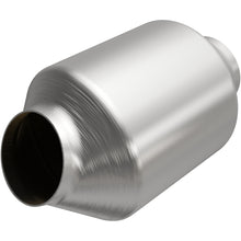 Load image into Gallery viewer, MagnaFlow Carb Compliant SS Univ. Catalytic Converter 8.125in Body L X 5in Body W (2.50 CA Spun) - 5582376