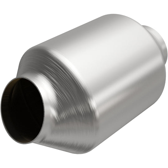 MagnaFlow Carb Compliant SS Univ. Catalytic Converter 8.125in Body L X 5in Body W (2.50 CA Spun) - 5582376