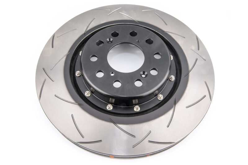 DBA 17+ Honda Civic Type R 5000 Fully Assembled 2-Piece Black Rotor Hat T3 Slotted 350mm x 32mm - DBA53700BLKS