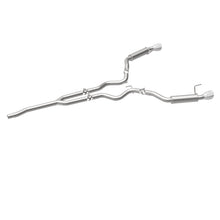 Load image into Gallery viewer, MagnaFlow Cat-Back 15-16 Ford Mustang 2.3L L4 Competition SS 3in Dual Split Rear 4.5in Black Tips - 19256