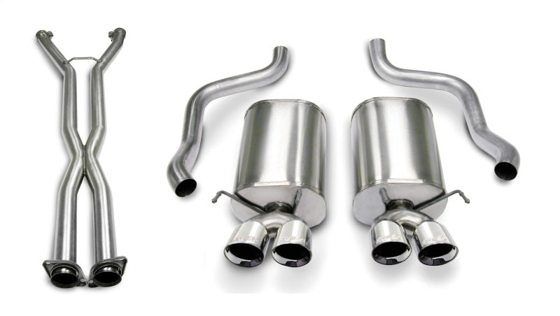 Corsa 07-08 Corvette 2.5in. Sport Series Cat-Back Dual Rear Exit with Twin 3.5in. Polished Tips - 14169CB4