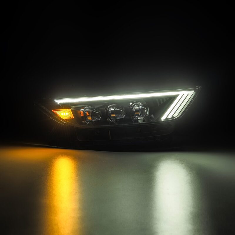 AlphaRex 15-17 Ford Mustang NOVA Series LED Projector Headlights Blk - 880144