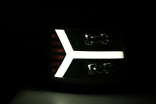 Load image into Gallery viewer, AlphaRex 07-13 Chevy 1500HD NOVA LED Proj Headlights Plank Style Matte Blk w/Activ Light/Seq Signal - 880209