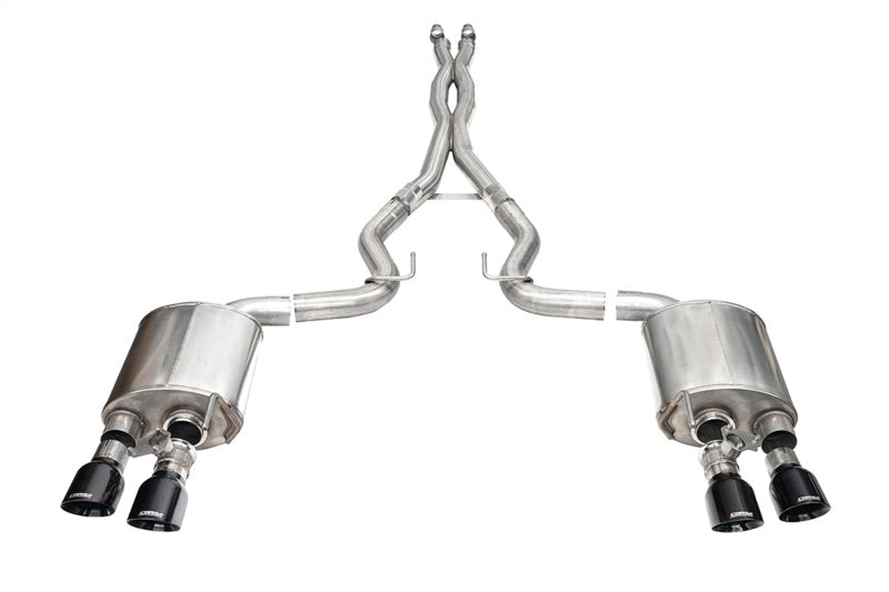 Corsa 24+ Ford Mustang Dark Horse 5.0L 3in Dual Rear Cat-Back w/Twin 4.5in Black PVD Slash Tips - 21265BLK