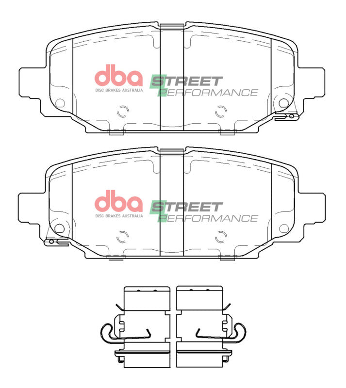 DBA 2018+ Jeep Wrangler JL SP Performance Rear Brake Pads - DB15125SP