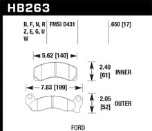 Load image into Gallery viewer, Hawk HPS Street Brake Pads - HB263F.650