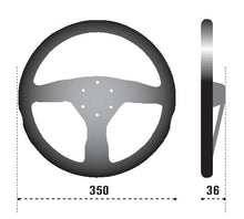 Load image into Gallery viewer, Sparco Steering Wheel 375 Suede Black