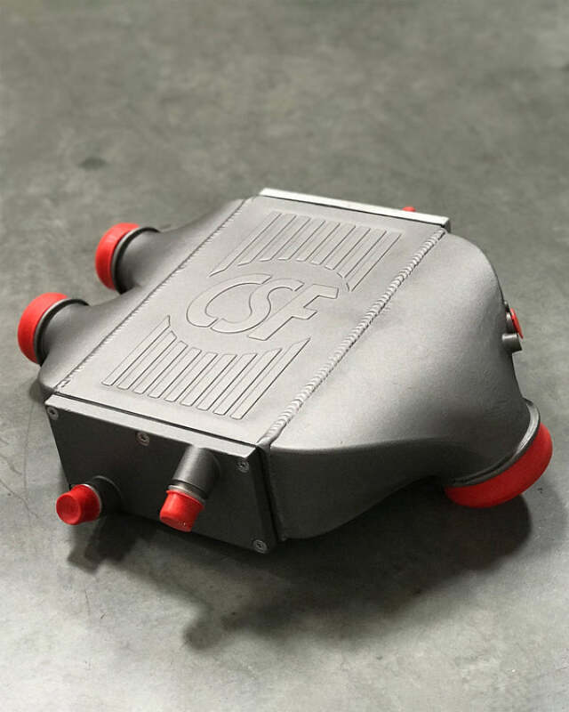 CSF 2014+ BMW M3/M4 (F8X) Top Mount Charge-Air-Cooler - Heat Dispersion Thermal Grey - 8082TG
