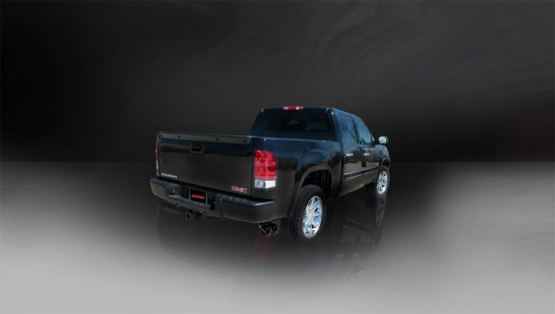 Corsa 2010-2013 Chevrolet Silverado Crew Cab/Short Bed 1500 4.8L V8 Black Sport Cat-Back Exhaust - 14925BLK
