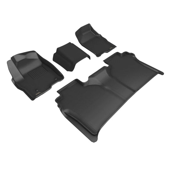 3D MAXpider 19-24 Chevrolet Silverado Crew Cab W/ Bench Seating Kagu Black R1 R2 - L1CH09901509