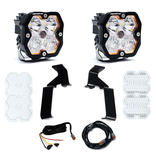 Baja Designs 21-25 Ford Raptor Squadron Sport 2.0 A-Pillar Kit (Driving/Combo) - Clear - 440022