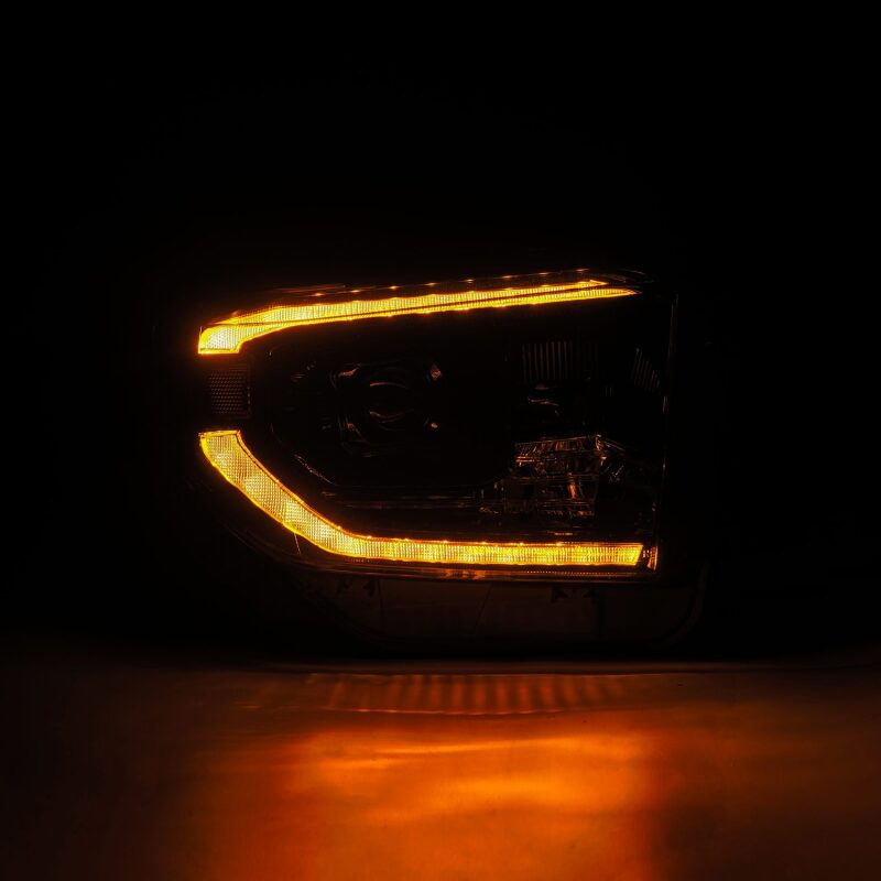 AlphaRex 14-21 Toyota Tundra PRO-Series Projector Headlights Black w/Seq. Sig. + DRL - 880840