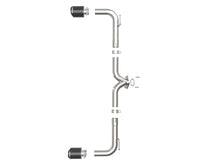 Load image into Gallery viewer, aFe Takeda 2-1/2in 304 SS Axle-Back Exhaust w/ Carbon Fiber Tips 14-18 Mazda 3 L4 2.0L/2.5L - 49-37014-C