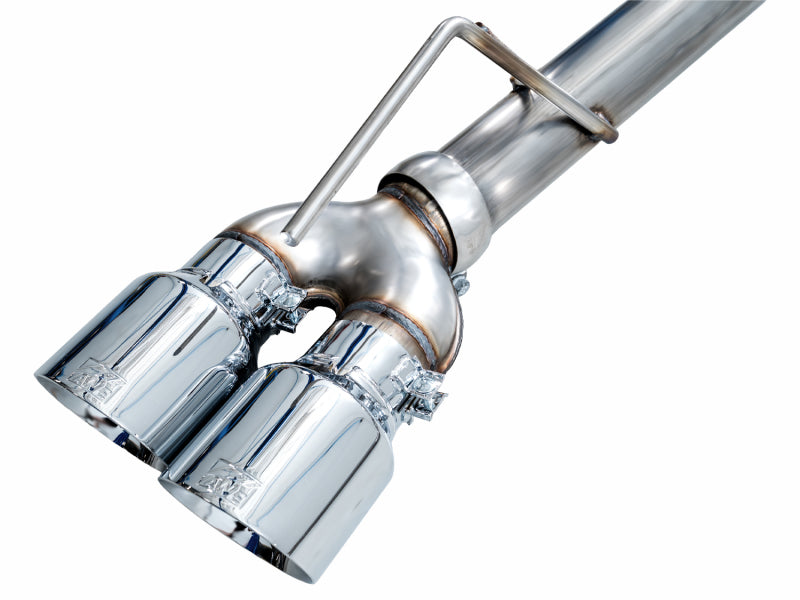 AWE Tuning 2021+ GMC Suburban/Yukon XL 5.3L 0FG Split Rear Exit Catback - Quad Chrome Silver Tips - 3015-42007