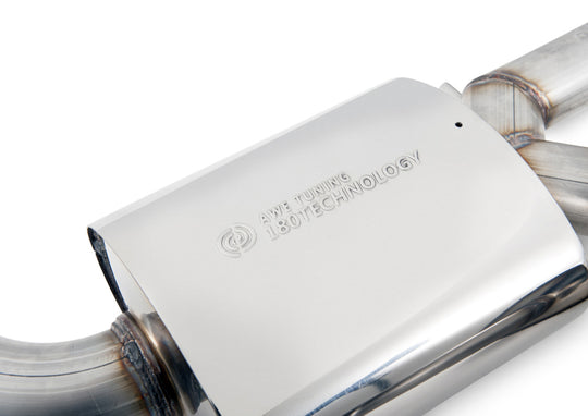 AWE Tuning Audi C7.5 A6 3.0T Touring Edition Exhaust - Quad Outlet Chrome Silver Tips - 3015-42072