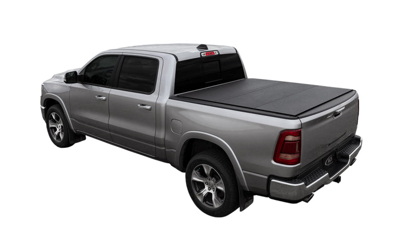 Access LOMAX Tri-Fold Cover Black Urethane 19+ Dodge Ram - 5ft 7in Bed (Except Classic - w/ RamBox) - B3040059