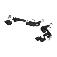 Load image into Gallery viewer, MBRP 16-19 Chevrolet Camaro V6 2.5in BLK NPP Dual Axle Back Exhaust w/ 4in Quad Dual Wall Tips - S7039BLK