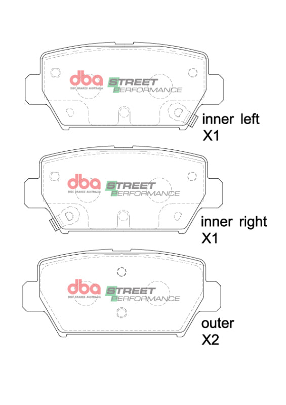 DBA 2018+ Mitsubishi Eclipse Cross SP Performance Rear Brake Pads - DB15254SP