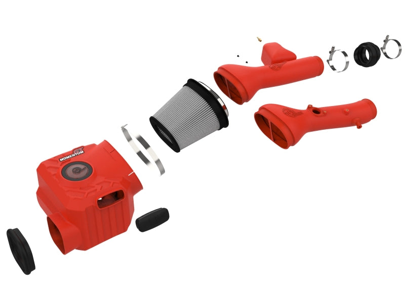 aFe Momentum GT Red Edition Cold Air Intake System w/ Pro DRY S Filt Toyota FJ Cruiser 07-23 V6-4.0L - 50-70095DR