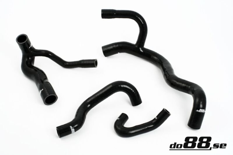 do88 90-92 Audi S2 2.2T (3B) Radiator Hoses - Black - DO88-KIT54-3B-S