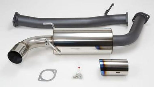 HKS RX8 75mm Single Ti-Tip Hi Power Cat-back Exhaust (SUS304 NO COATING) - 31006-BZ001