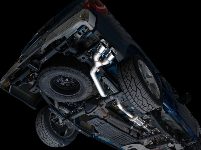 AWE Tuning 21-25 Ford F150 (14th Gen Reg Cab) Cat-Back Exhaust - 4.5in Dual Side Exit Chrome Tips - 3015-32145