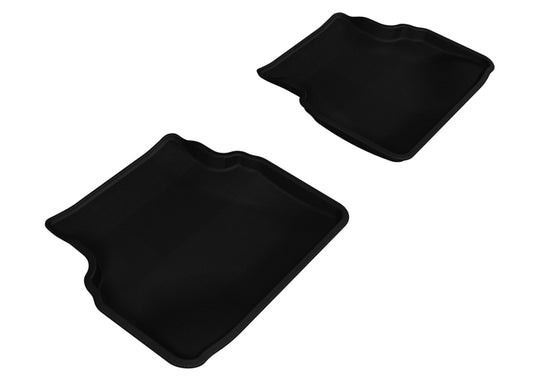 3D MAXpider 2002-2007 Subaru Impreza Kagu 2nd Row Floormats - Black - L1SB01021509