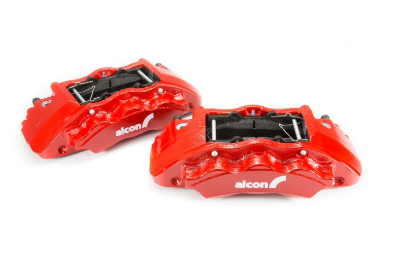 Alcon 2016+ Toyota Tacoma w/ 17in+ Wheels 352x30mm Rotors 6-Piston Calipers Front Brake Kit - Red - ALABKF1551G58