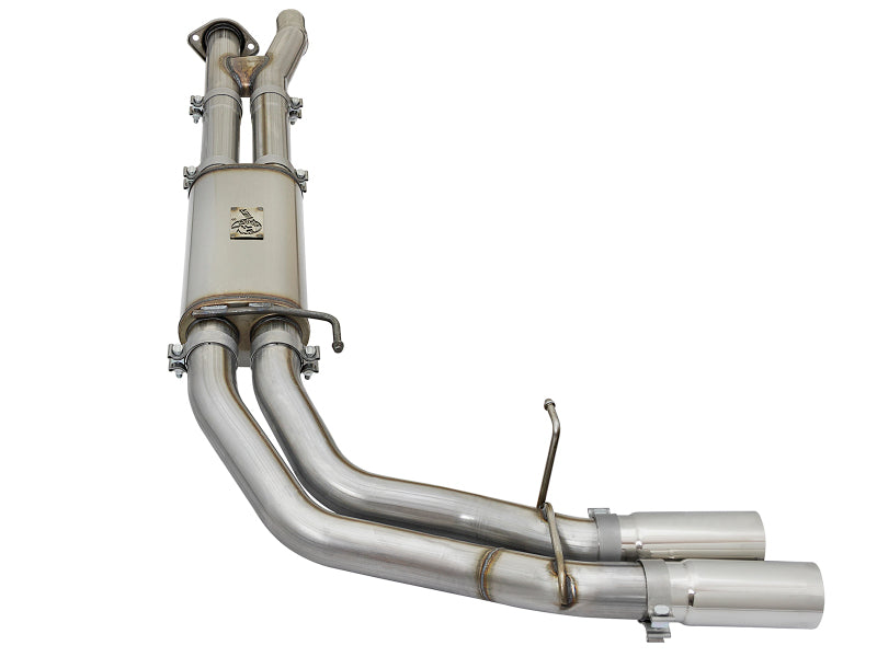 aFe POWER Rebel Series 3in 409 SS Cat Back Exhaust w/ Polished Tips 17 Ford F-150 Raptor V6-3.5L - 49-43091-P