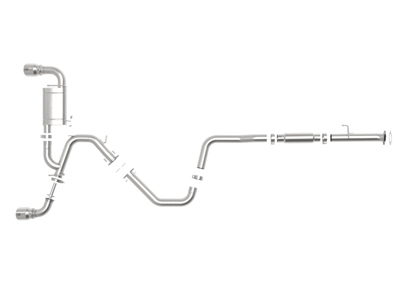 aFe Takeda Exhaust Cat-Back 19-20 Hyundai Veloster N 304SS Polished Dual Tips Exhaust - 49-37010-P
