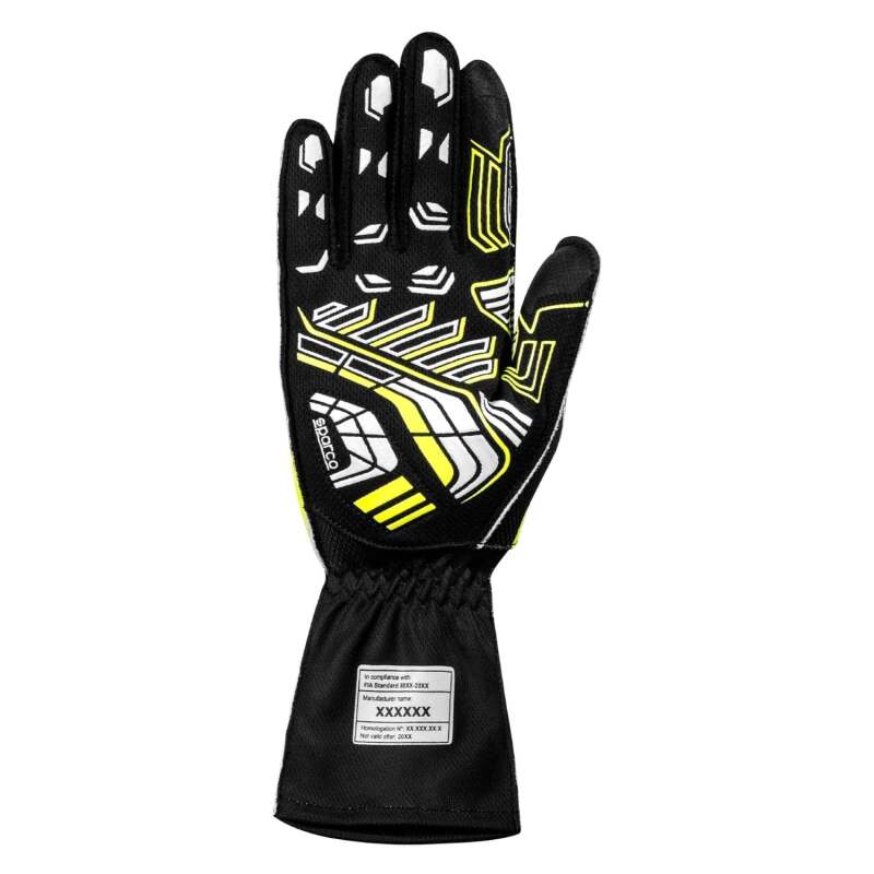 Sparco  K-Arrow+ Black and Yellow Karting Gloves Size 9 - BKG0003B0K08009