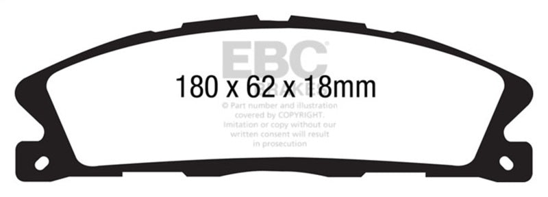 EBC 13+ Ford Explorer 3.5 Twin Turbo 4WD Extra Duty Front Brake Pads - ED91886