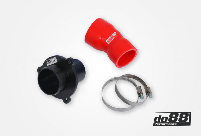do88 VAG 1.8/2.0 TSI (MQB) Turbo Muffler Delete OEM Pressure Pipes Red Hose - CP-110R-OEM
