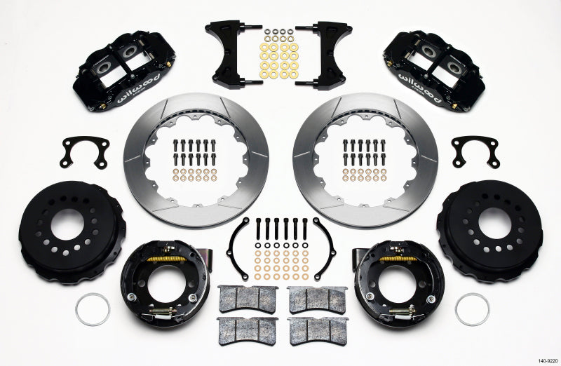 Wilwood Narrow Superlite 4R Rear P-Brk Kit 12.88in Small Ford 2.50in Offset - 140-9220