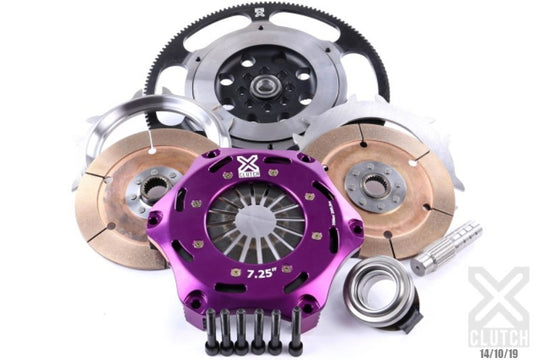 XClutch 17-21 Honda Civic Type R 2.0L 7.25in Twin Solid Ceramic Clutch Kit - XKHN18537-2E