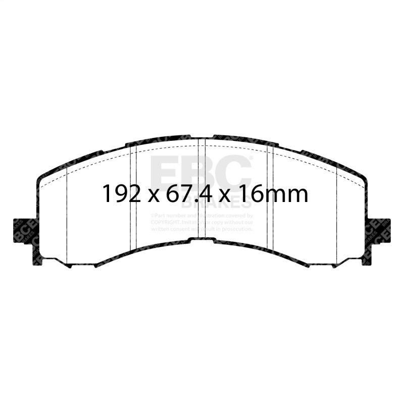 EBC 2022+ Ford Bronco Raptor Yellowstuff Front Brake Pads - DP43141R
