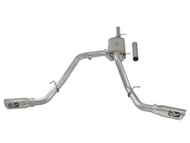 aFe MACH Force-Xp 3in CB SS Dual Exhaust w/Polished Tips 09-16 GM Silverado/Sierra 4.3L/4.8L/5.3L - 49-44071-P