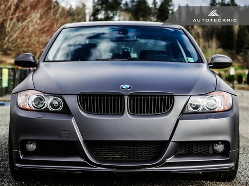 AutoTecknic Stealth Black Front Grille Set - BMW E90 Sedan | E91 Wagon | 3-Series