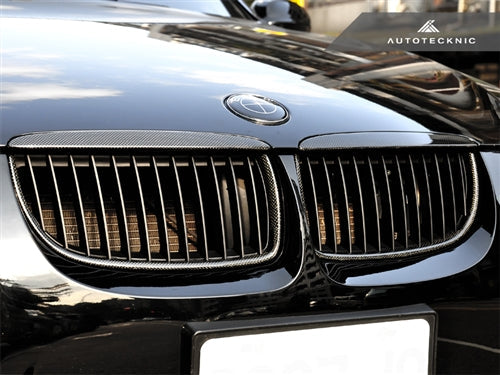 AutoTecknic Carbon Fiber Front Grille Set - BMW E90 Sedan | E91 Wagon | 3-Series
