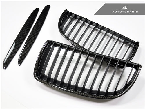 AutoTecknic Carbon Fiber Front Grille Set - BMW E90 Sedan | E91 Wagon | 3-Series