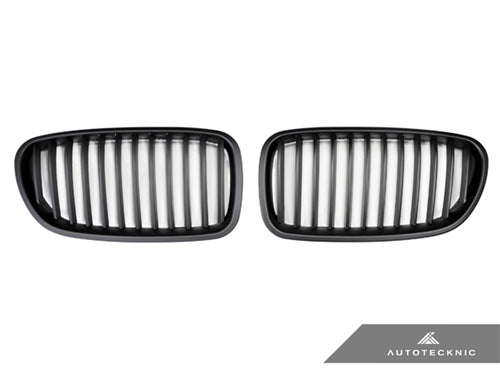 AutoTecknic Stealth Black Front Grille Set - BMW F10 Sedan | F11 Wagon | 5-Series