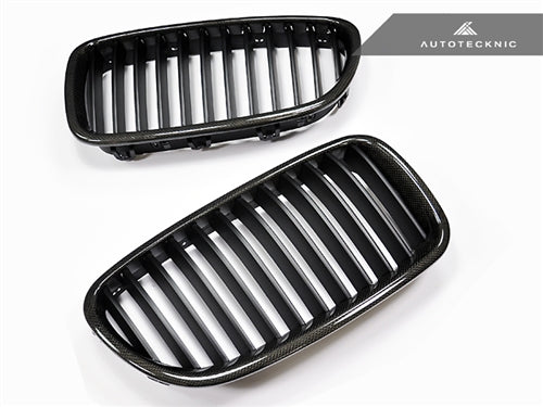 AutoTecknic Carbon Fiber Front Grille Set - BMW F10 Sedan | F11 Wagon | 5-Series