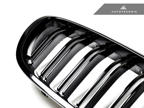 AutoTecknic Dual-Slat Glazing Black Front Grille Set - BMW F10 5-Series | M5