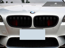 Load image into Gallery viewer, AutoTecknic Dual-Slats Stealth Black Front Grille Set - F10 5-Series | M5