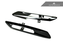 Load image into Gallery viewer, AutoTecknic Replacement Glazing Black Fender Light Trims - BMW F10 Sedan | F11 Wagon | 5-Series