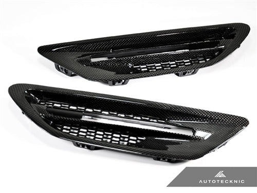 AutoTecknic Replacement Carbon Fiber Fender Vents - BMW F10 M5